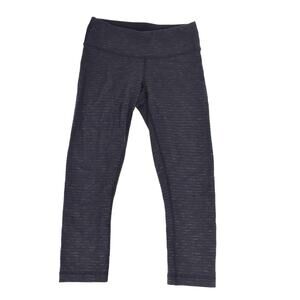 Lululemon Gray Space Dye Cropped Leggings Womens 4
